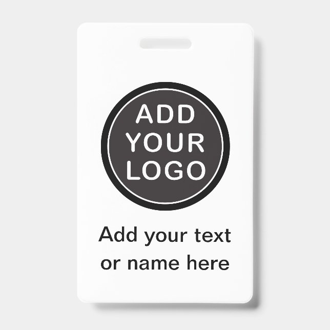 Badge Logo ou photo personnalisé nom de l'employé id (Avant)