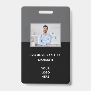 Badge Logo personnalisé minimaliste simple & Texte promo