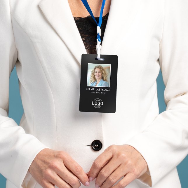 Badge Logo Personnalisé Photo Simple Minimaliste Moderne (Créateur téléchargé)