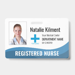 Badge Logo personnel de l'hôpital personnalisé Photo et 