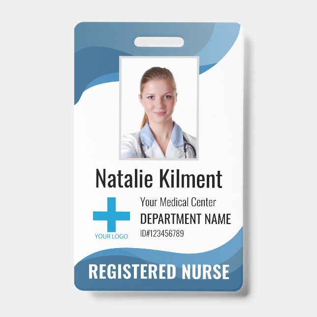 Badge Logo personnel de l'hôpital personnalisé Photo et  (Front)