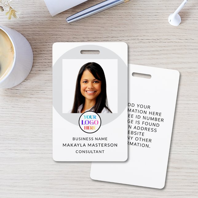 Badge Logo Photo ID employé  (Créateur téléchargé)