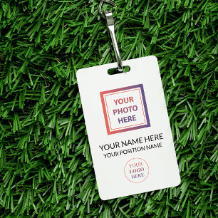 Badge Logo promotionnel personnalisé & Photo sans comman