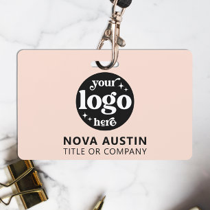 Badge Logo simple d'entreprise professionnelle pour cart