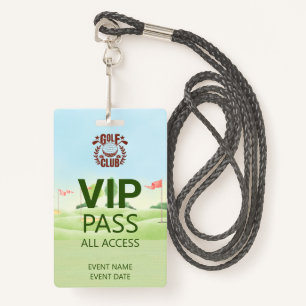 Badge Logo VIP PASS Golf Club League
