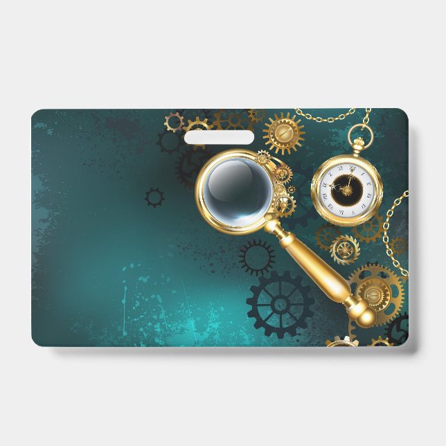Badge Loupe de style Steampunk (Avant)