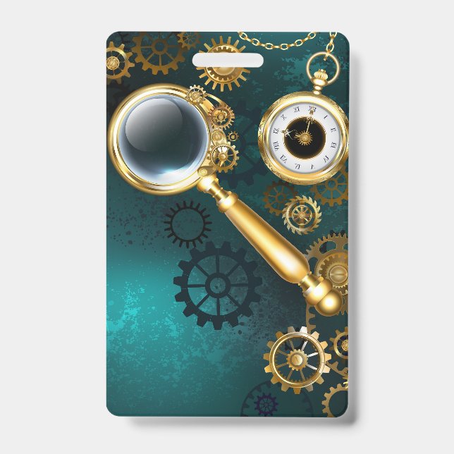 Badge Loupe de style Steampunk (Avant)