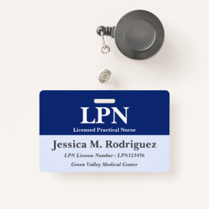 Badge LPN professionnel