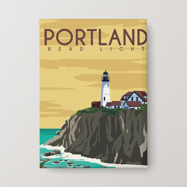 Badge Lumière de tête Portland (Recto)