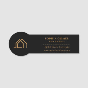 Badge magnétique de nametag pour agent immobilier 