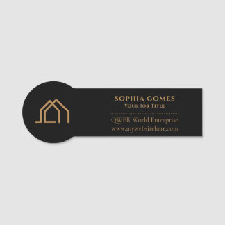Badge magnétique de nametag pour agent immobilier