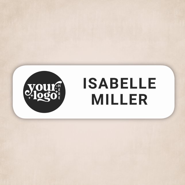 Badge Magnétique ou Épinglette Nominative pour Emp (Logo Employee Staff Magnetic or Pin Name Tag)