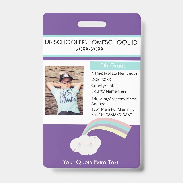 Badge Maisons modernes Unschooling Étudiant Cloud (Avant)
