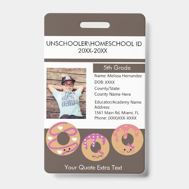 Badge Maisons Unschooling Étudiant Scolarisé À Domicile  (Avant)