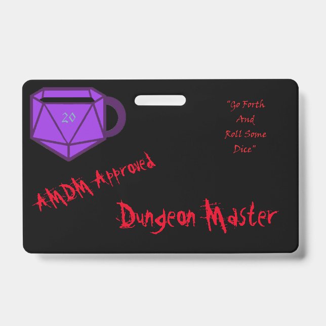 Badge Maître de Donjon officiel AMDM (Avant)