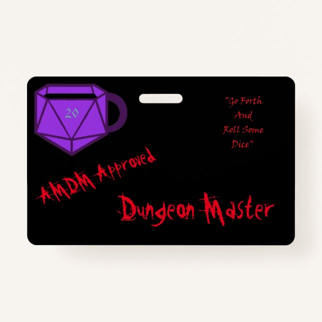 Badge Maître de Dungeon AMDM officiel (Devant)