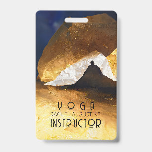 Badge Maître Reiki Professeur de Yoga et de Méditation O