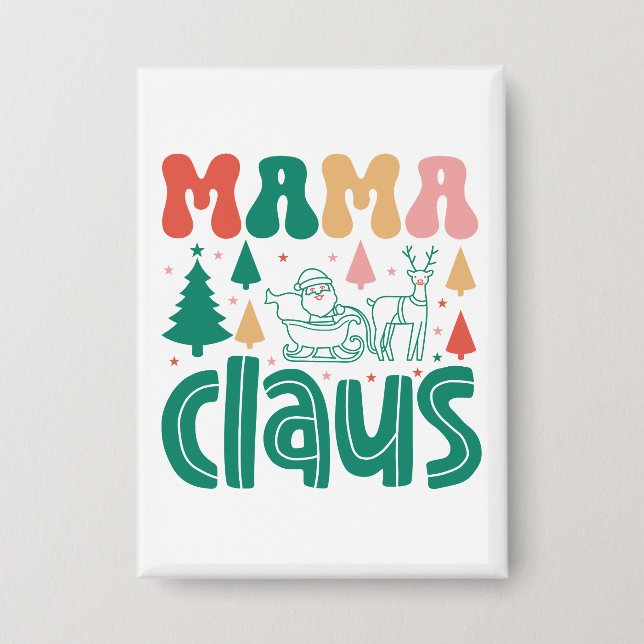 Badge Mama Claus Christmas Design-60097 (Recto)