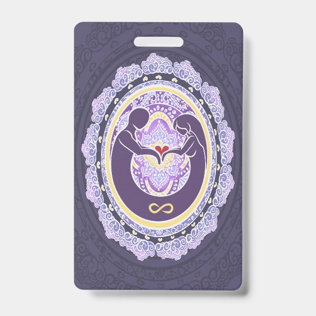 Badge Mandala de l'amour éternel (Avant)