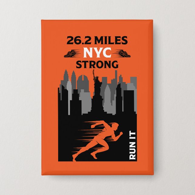 Badge Marathon Runner New York 26.2 (Recto)