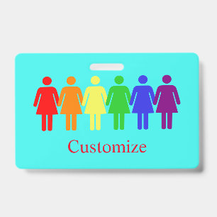 Badge marche des femmes 2017 LGBTQIA