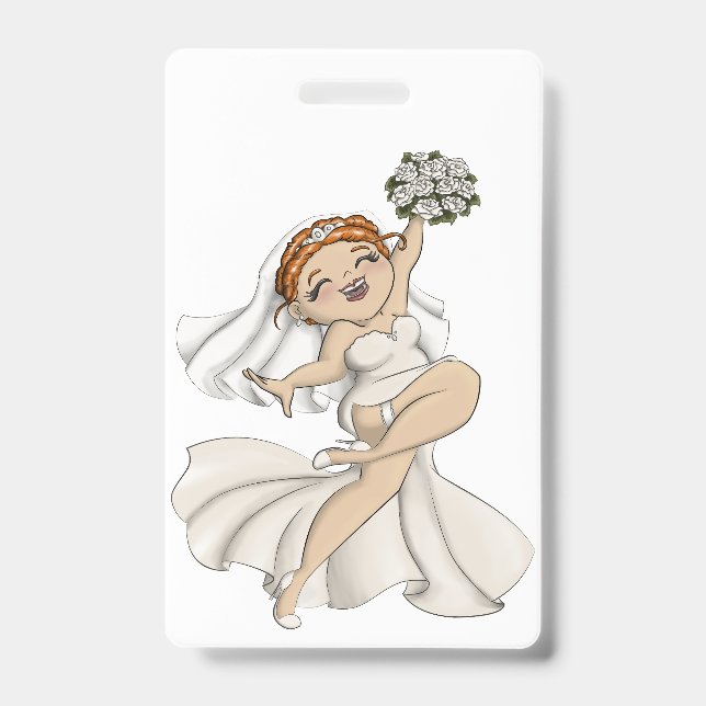 Badge Mariée Heureuse 03 (Avant)