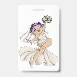 Badge Mariée Heureuse 06