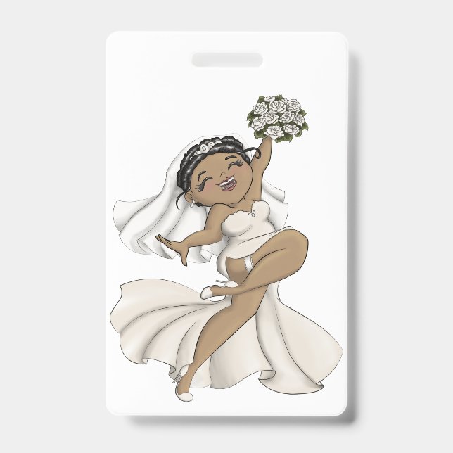 Badge Mariée Heureuse 11 (Avant)