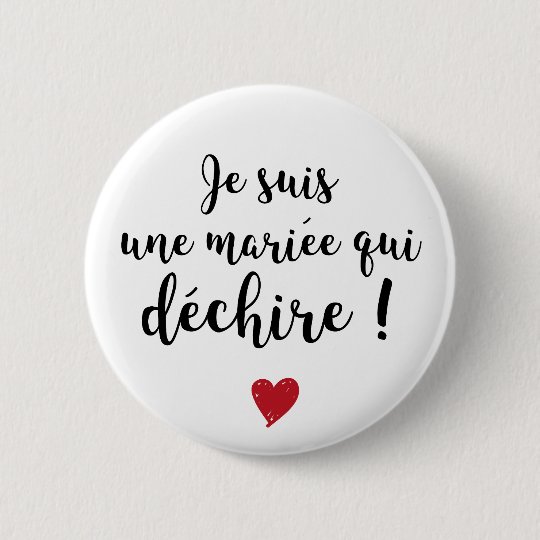 Badge - Mariée qui déchire