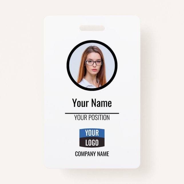 Badge Marine - Carte d'identité photo de l'employé Insig (Devant)