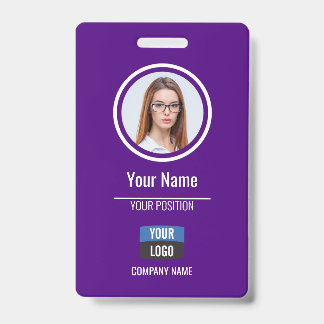 Badge Marine - Carte d'identité photo de l'employé Insig