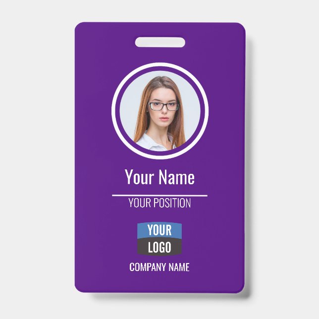 Badge Marine - Carte d'identité photo de l'employé Insig (Avant)