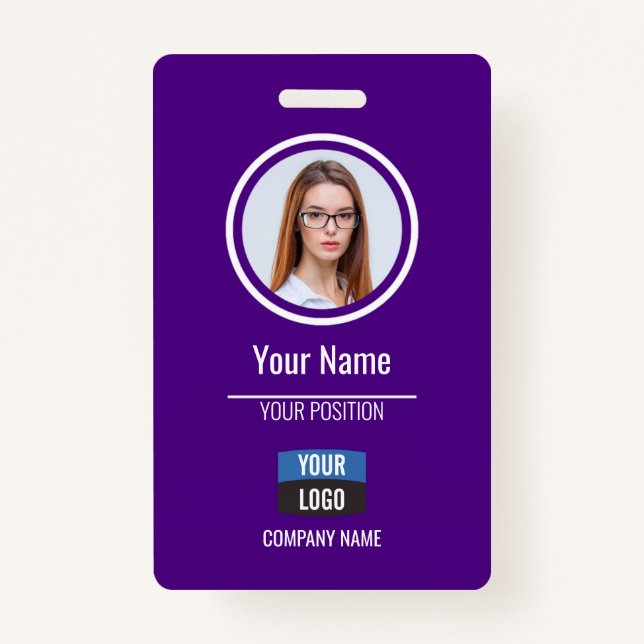 Badge Marine - Carte d'identité photo de l'employé Insig (Devant)