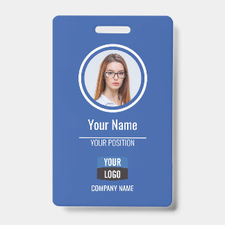 Badge Marine - Carte d'identité photo de l'employé Insig