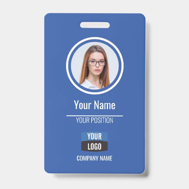 Badge Marine - Carte d'identité photo de l'employé Insig (Avant)