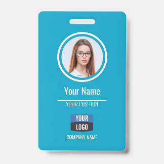 Badge Marine - Carte d'identité photo de l'employé Insig
