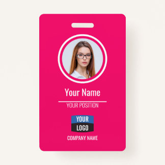 Badge Marine - Carte d'identité photo de l'employé Insig