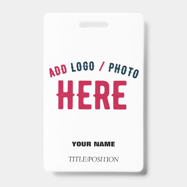 BADGE MARQUE BLANCHE MODERNE ET PERSONNALISABLE VÉRIFIÉE (Avant)