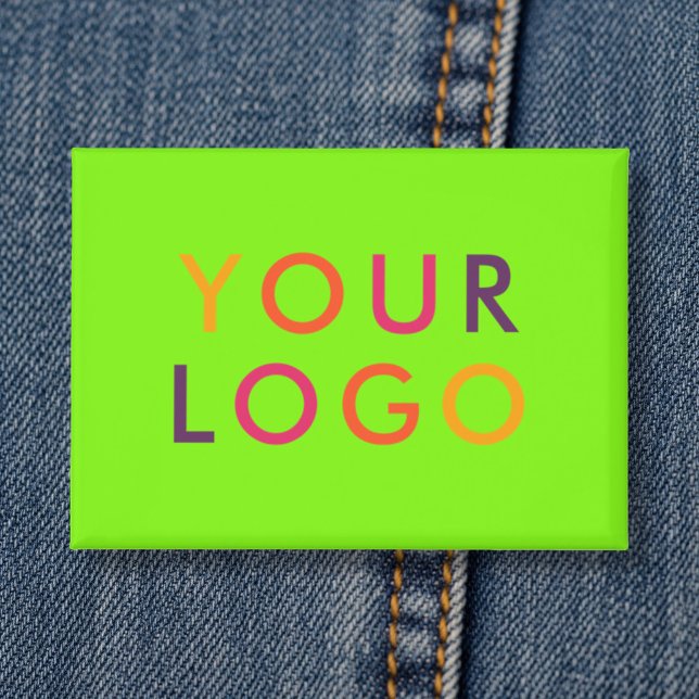 Badge Marque de logo d'entreprise Vert vibrant (Créateur téléchargé)