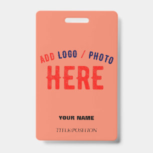 BADGE MARQUE MODERNE MODERNE CORAL ORANGE VÉRIFIÉE
