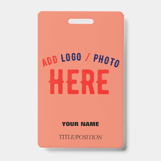 BADGE MARQUE MODERNE MODERNE CORAL ORANGE VÉRIFIÉE (Avant)