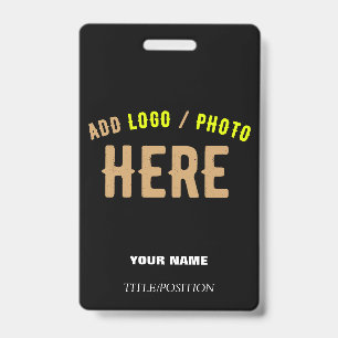 BADGE MARQUE PERSONNALISABLE NOIRE VERIFIÉE MODERNE ET É