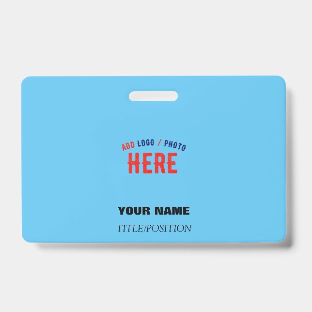 BADGE MARQUE VÉRIFIÉE BLEU CIEL SWAG SUR MESURE MODERNE  (Avant)