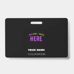 BADGE MARQUE VERIFIEE NOIRE PERSONNALISABLE MODERNE ET C