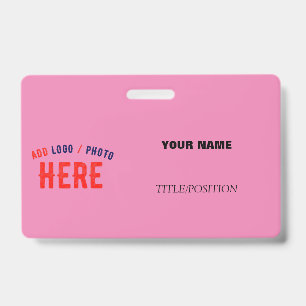 BADGE MARQUE VÉRIFIÉE ROSE CHAUD CUTTE MODERNE SUR MESUR