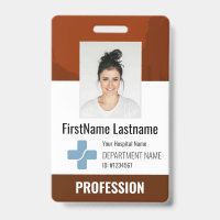 Marron Médecin, Infirmière, Aide-soignant Carte d'