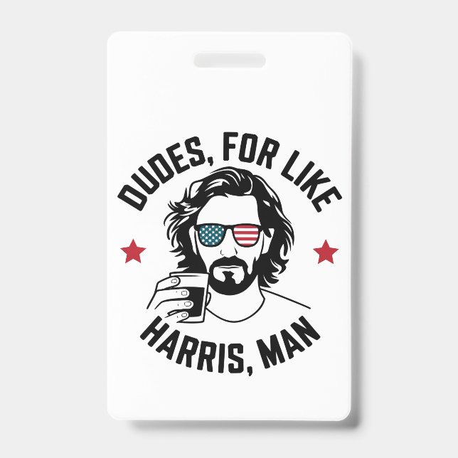 Badge Mecs Pour Comme Harris Man White Dudes Pour Harris (Avant)