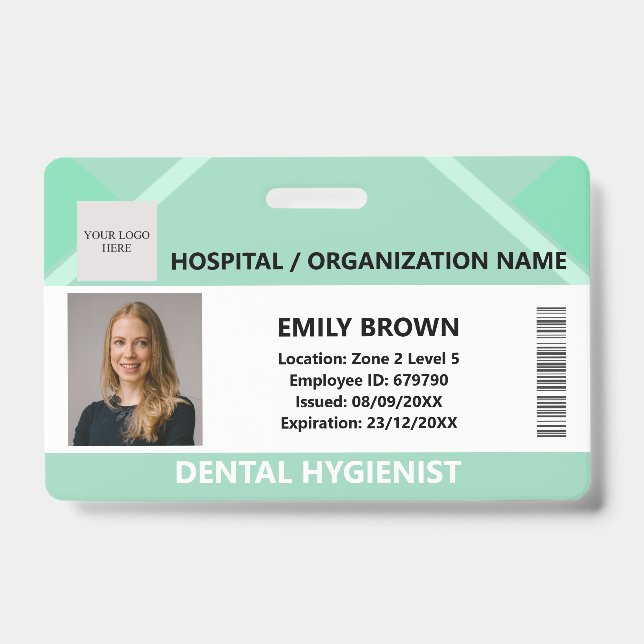 Badge Médecin Hôpital Infirmière Soins Sécurité Photo ID (Avant)