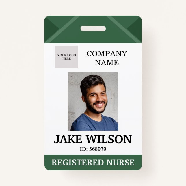 Badge Médecin Médicale Infirmière Soins âgés Code photo  (Devant)