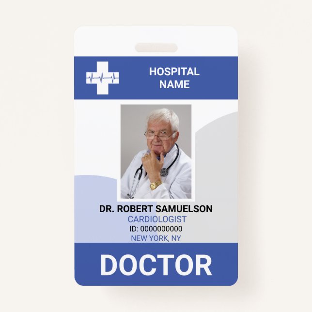 Badge MÉDECIN MÉDICALE INFIRMIÈRE Soins de santé (Devant)
